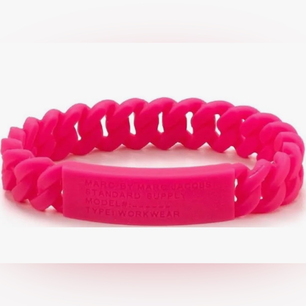 Marc by Marc Jacobs Hot Pink Silicone Bracelet NWT